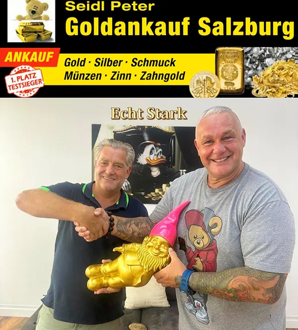 Shaking hands - Peter Seidl und Franz Müllner