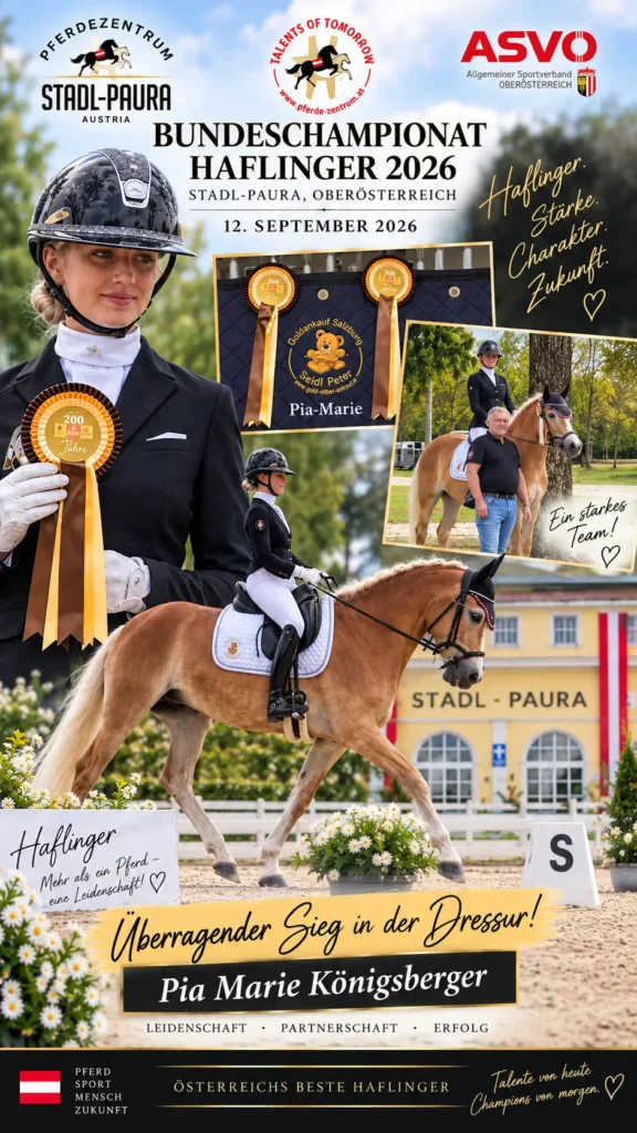 Flyer Gratulation Pia Marie Königsberger